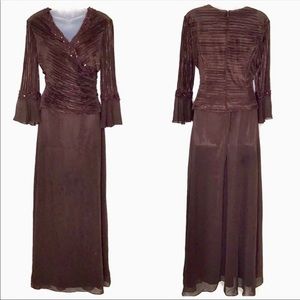 Cachet Brown Wedding Dress